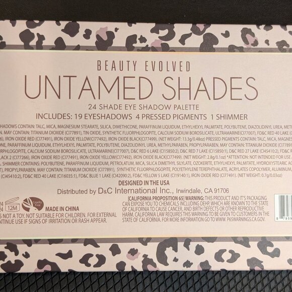 Beauty Evolved, “Untamed Shades” Eyeshadow Palette – 24 Shades | New - Picture 5 of 8